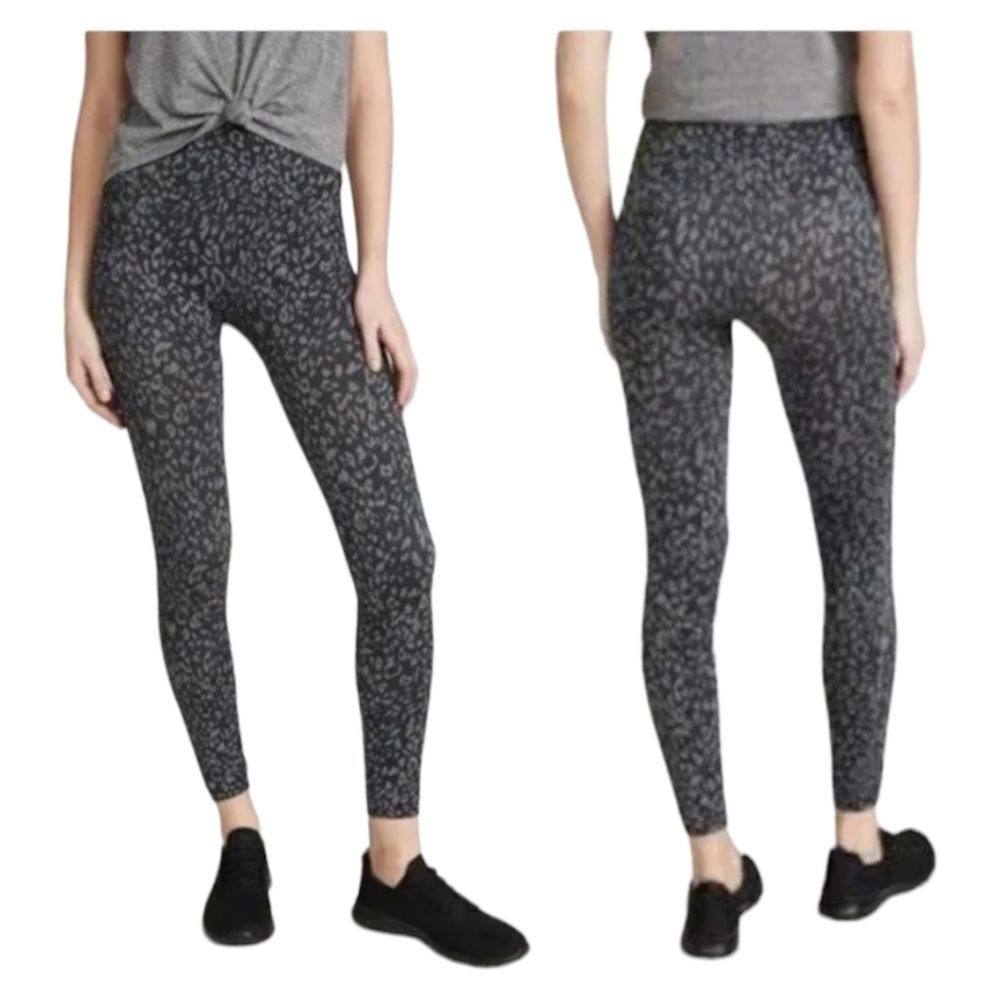 SPANX Black Patterned Women's Leggings